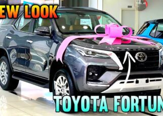 Toyota Fortuner New Look SUV front view showcasing its bold grille and dynamic design