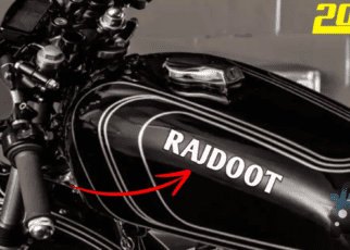 Rajdoot 350 powerful motorcycle showcasing its iconic design and racing pedigree.